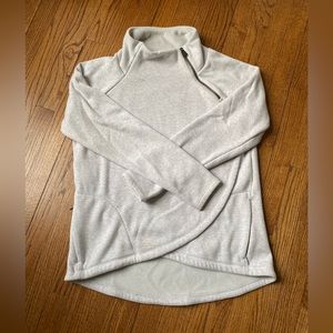 ATHLETA Karma Asymmetrical Zipper Sweatshirt Size M